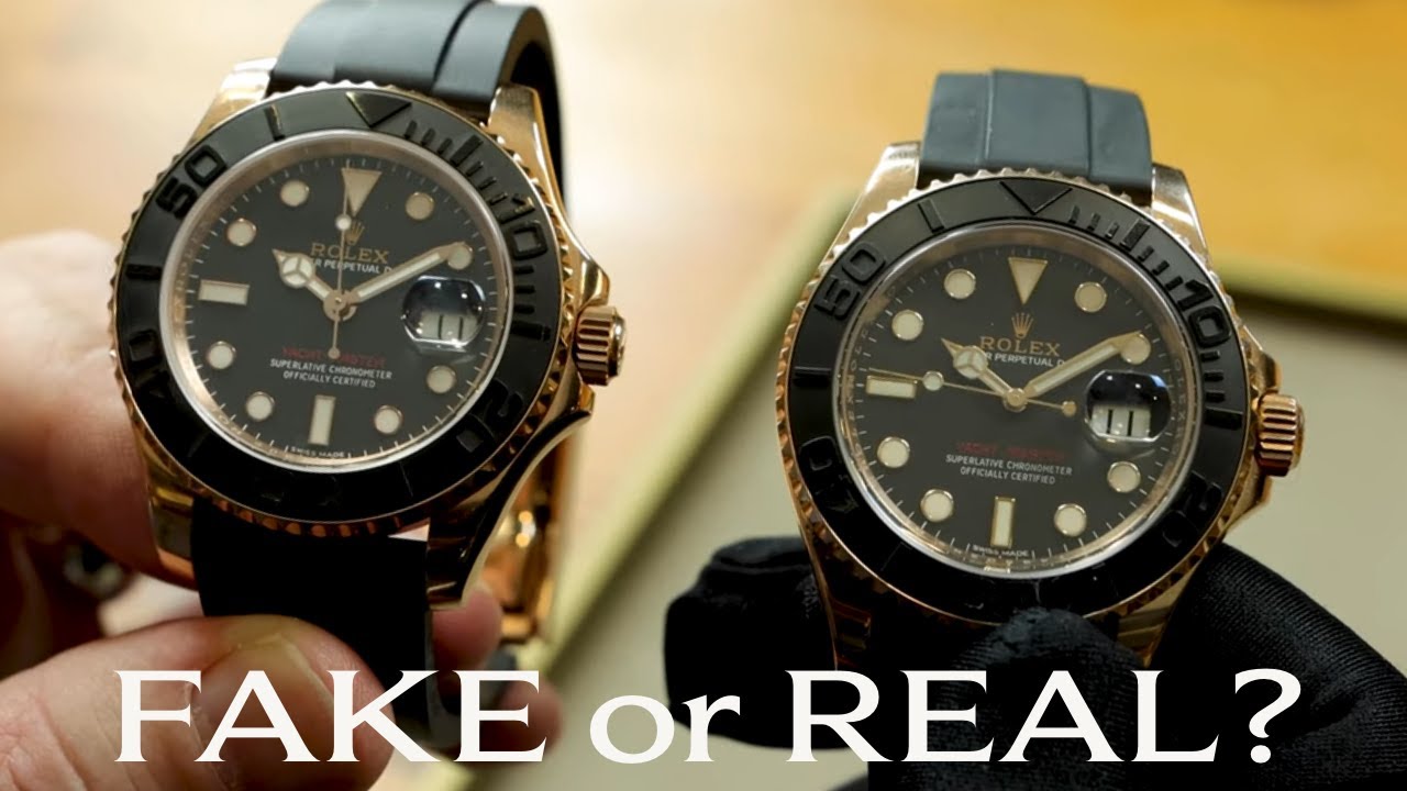 fake vs real Rolex watch